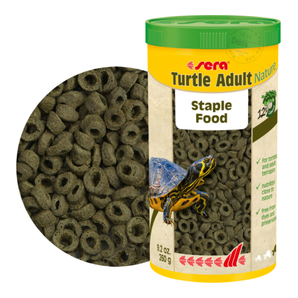 德國 SERA Turtle Adult 烏龜用高營養天然綠色飼料 1000ml